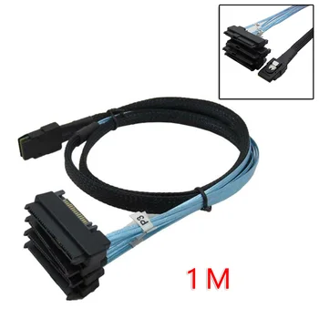 

DIY Mini SAS 36P SFF-8087 To 4 SFF-8482 Connectors With SATA Power Cable 3FT 1M