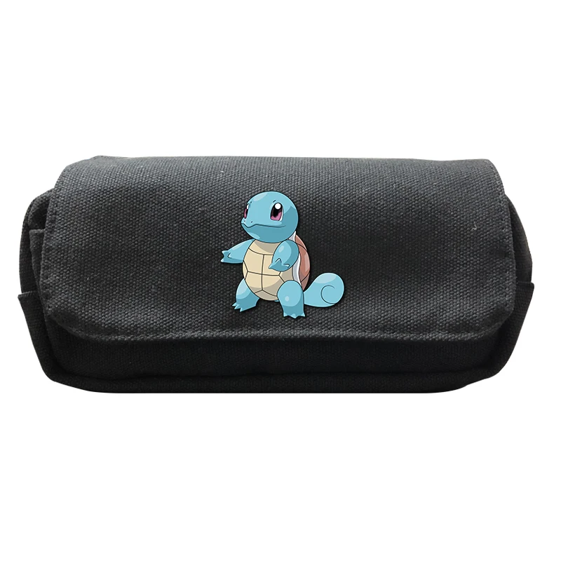 Черный чехол для карандашей Mochila Pokemon, детская косметичка, сумка для хранения для мальчиков, большая емкость, Пикачу, коробка для макияжа, школьные принадлежности - Цвет: 33