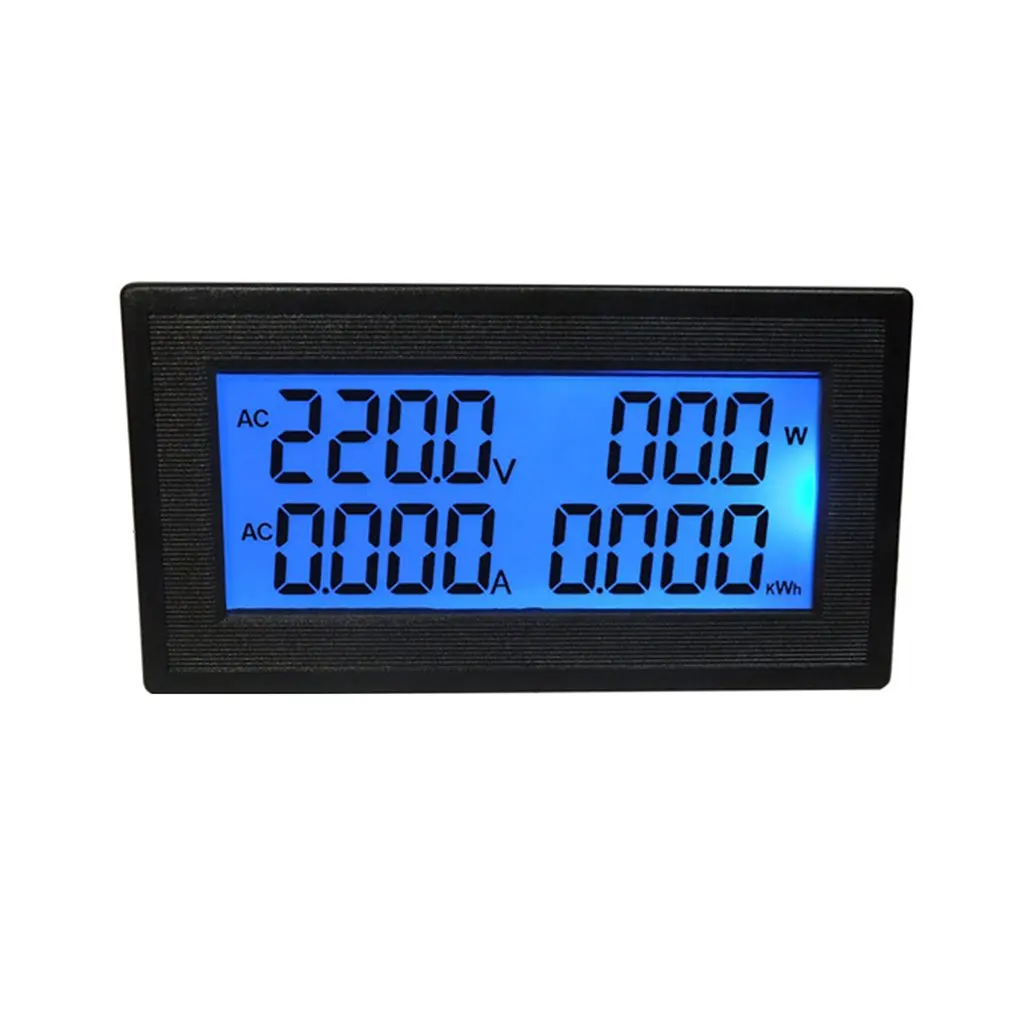 110V 220V 380V Three-Phase AC Ammeter Multifunctional Digital Display Power Frequency Tester AC60-500V 20A Split Type Sale
