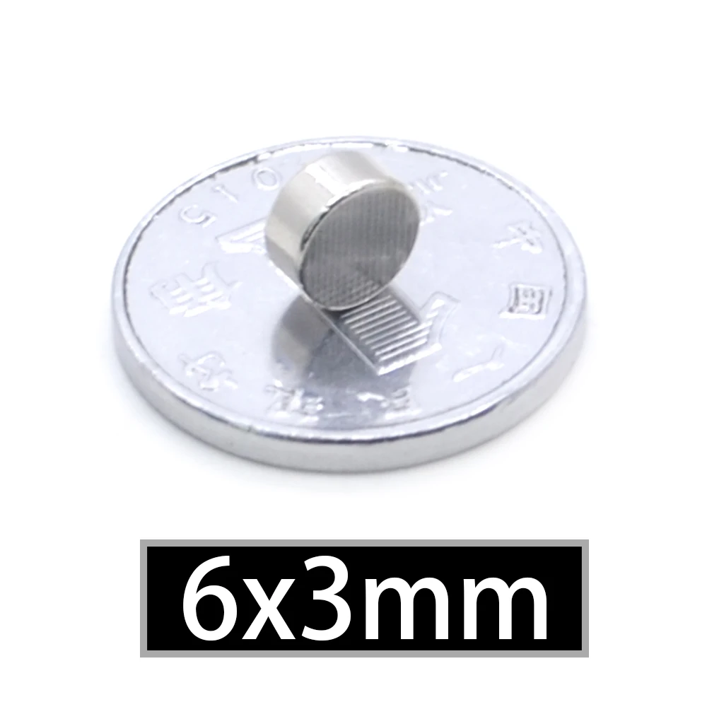 Round magnets Neodymium magnets 10/30/100/200 Pcs 6x3 Neodymium Magnet 6mm x 3mm N35 NdFeB Round Super Powerful Strong Permanent Magnetic Disc 6x3