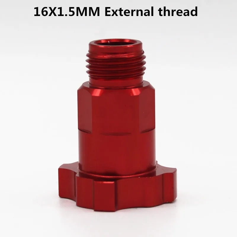 Outlet Red Spray Gun Connector Adapter Spray Gun Cup Adapter For Disposable Measuring Cup 16X1.5 14X1 Adapte