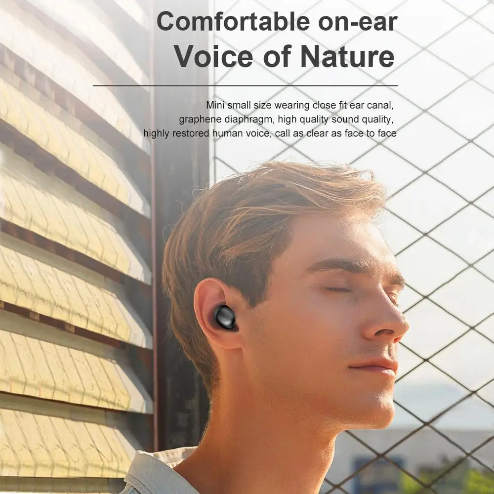 Bluetooth 5 0 In ear Type Earphone Earbuds Wireless Handsfree Phone Call Earphone Headset with Charger Box