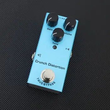 

Mini Guitar Effects Pedal Crunch Distortion True Bypass Gain Volume Tone DC 9V Power Supply Blue