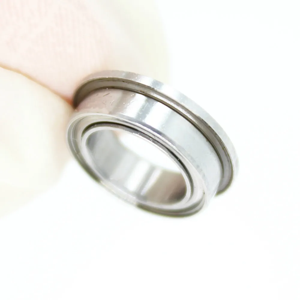 F604ZZ Flange Bearing 4x12x4 mm ABEC 1 ( 4 PCS ) Flanged F604 Z ZZ Ball Bearings suitable for electrical machinery
