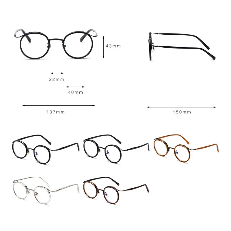 TR90 Transparent Round Glasses Men Women Vintage Optical Eyeglasses Frame Prescription Spectacle Frames man Clear Eyewear Oculos