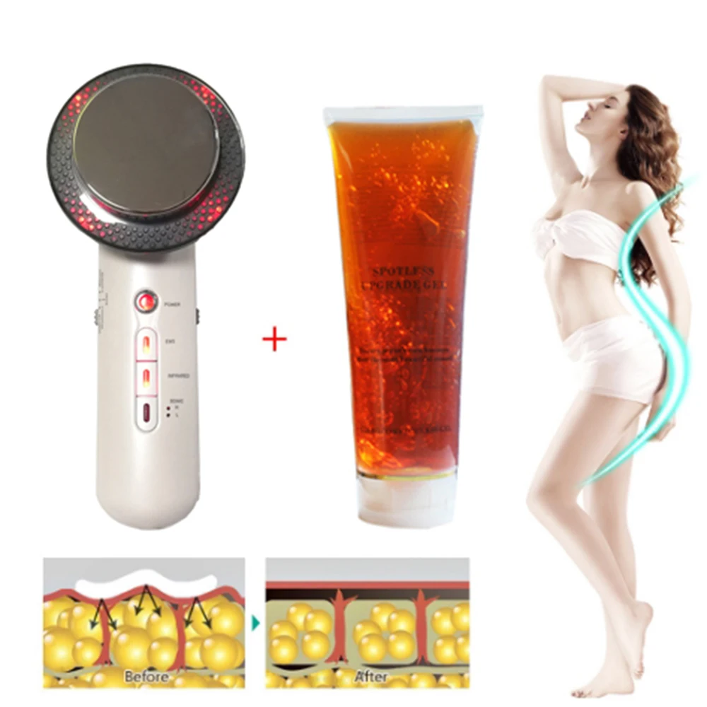  Body Massager Slimming Gel RF Infrared Ultrasound EMS Cavitation Machine Fat Burner Breast Lift Bea