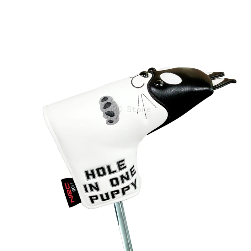 

1Pcs 2021 New Golf Blade Putter Headcover Magnetic Closure Customized Synthetic Leather Firewood Dog Cartoon