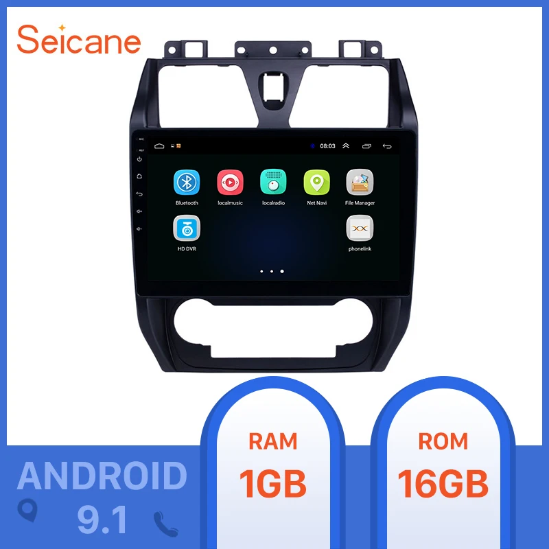 Seicane 10,1 дюймов Carplay HD сенсорный экран gps Navi Радио Android 9,1 для Geely Emgrand EC7 2012-2013 Bluetooth USB Поддержка TPMS