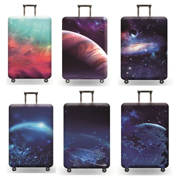 

JJDXBPPDD Thicker Blue City Luggage Cover Travel Suitcase Protective Cover for Trunk Case Apply to 19''-32'' Suitcase Cover