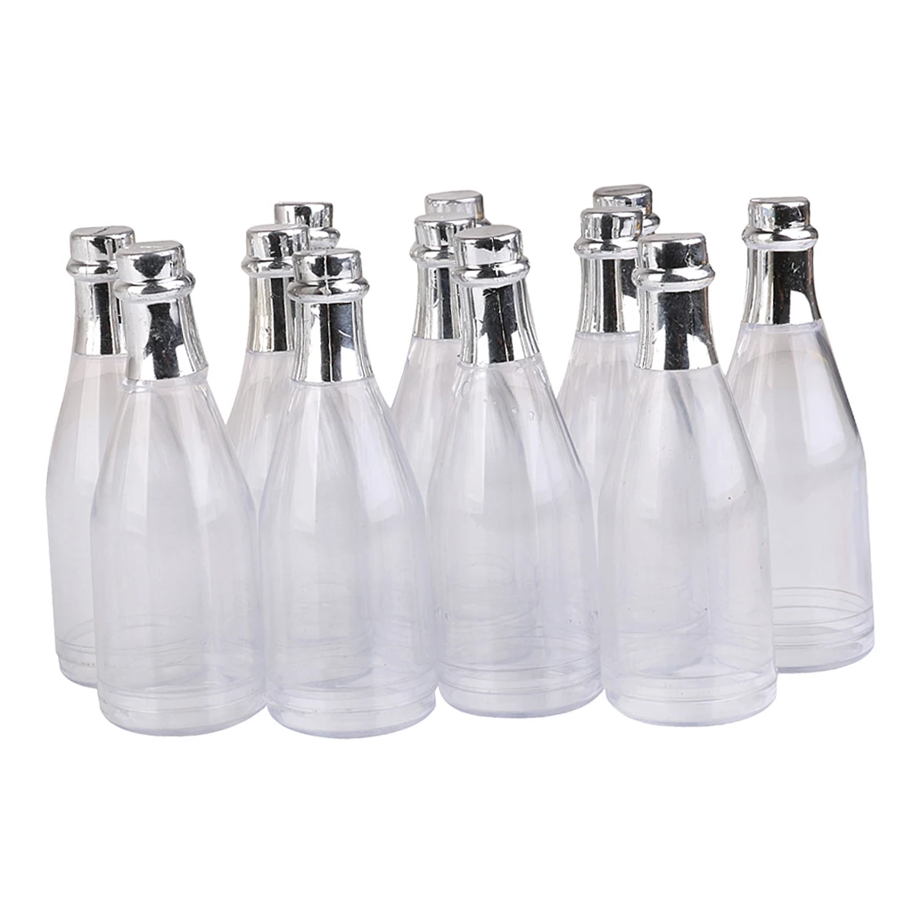 12 Fillable Champagne Bottles Candy Box Wedding Party  Shower Event Favors