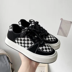 2022 Spring Casual Sneaker Women's Platform Sports Shoes Black Tennis Girly Cute Smart Shoe Fashion Female Vulcanize Shoes