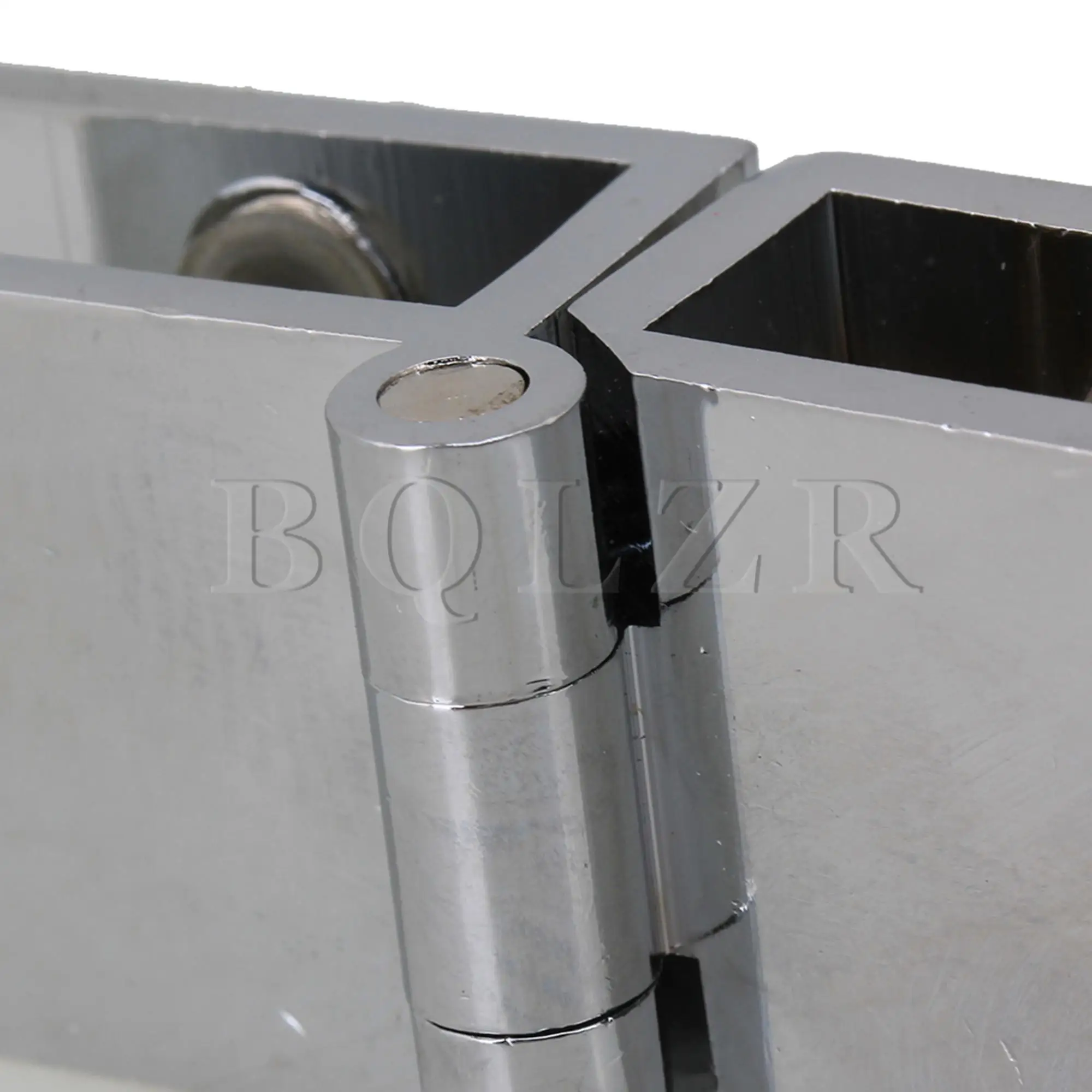 BQLZR Glass Door Clamp Hinge Double Action 180 Degree for Boarded Door