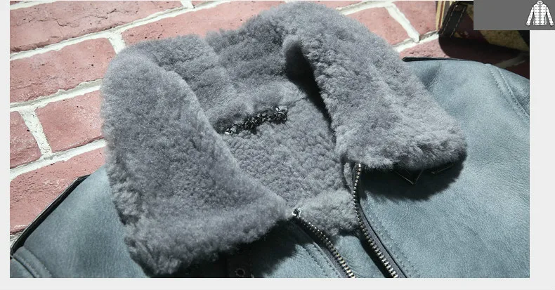 Роскошная мужская зимняя куртка из овчины с натуральным мехом 5XL байкерская куртка из овчины из натуральной кожи Толстая теплая меховая подкладка военная куртка