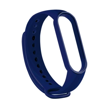 

for Xiaomi Mi Band 5 Strap Bracelet Wristband Smart Bracelet Silicone Wristband Replacement Soft TPU Strap Sea Blue