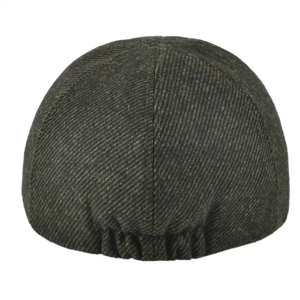 VOBOOM Warm Ivy Flat Caps Fall Winter Driver Hat Newsboy Cap Men Wool Twill Soft Casquette 182