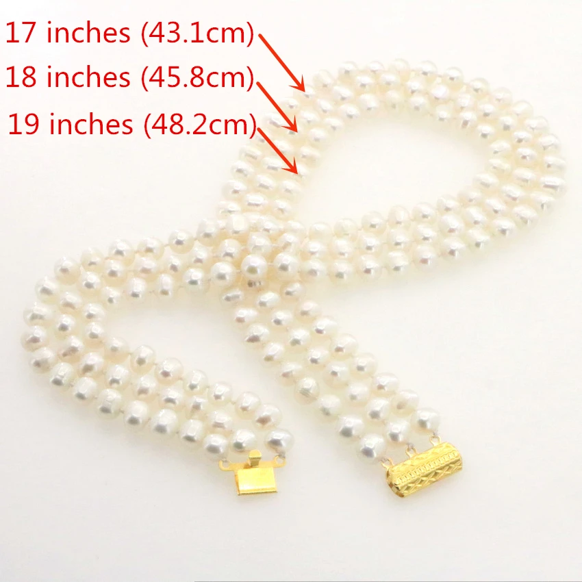 7-8mm natural pearl necklace womens costume jewelry necklace sets (26)