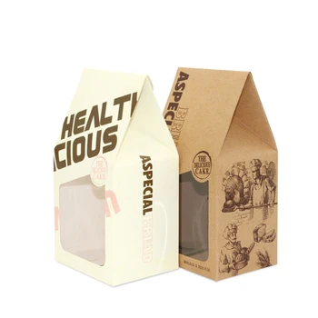 

10pcs/lot Vintage Nigrange Paper Box Gift Box Wedding Bread Packaging Box DIY Gift Packing Decorative Boxes Birthday Party Favor