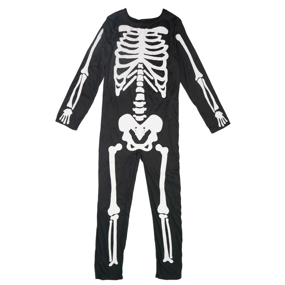 Мужской костюм скелета призрака дьявола карнавальный для вечеринки