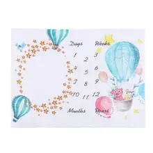 Фланелевое Одеяло продуманное изготовление пролонгированный прочный фон для фотосессий-воздушный шар ткань для детского роста юбилей