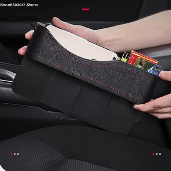 

Car PU Leather Seat Gap Storage Seat Crevice Organizer Car Side Gap Storage Box For Toyota Corolla 2014-2018 2019-2020