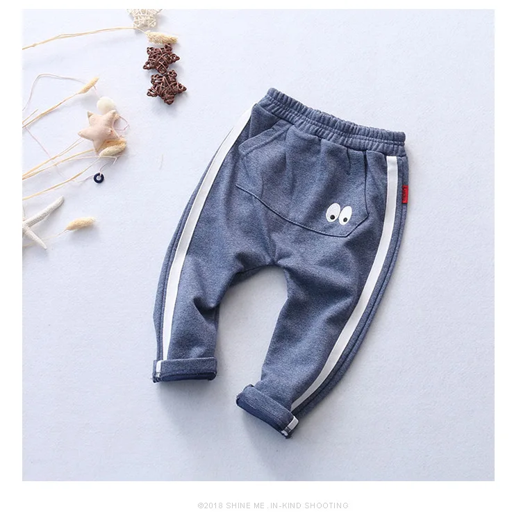 Spring New Style Boy Pants Children Athletic Pants Korean-style Casual Cartoon CHILDREN'S Trousers