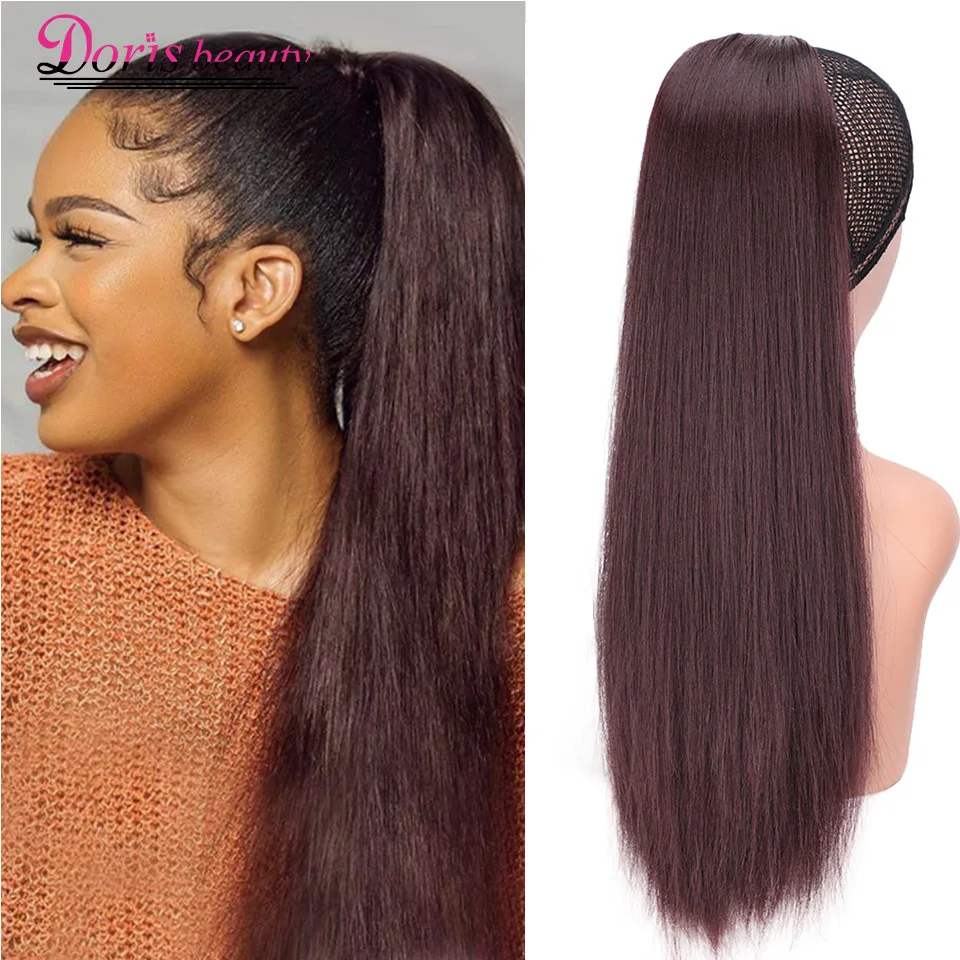 Женские прямые синтетические волосы Doris Beauty 16 &quot 20&quot кудрявые для наращивания