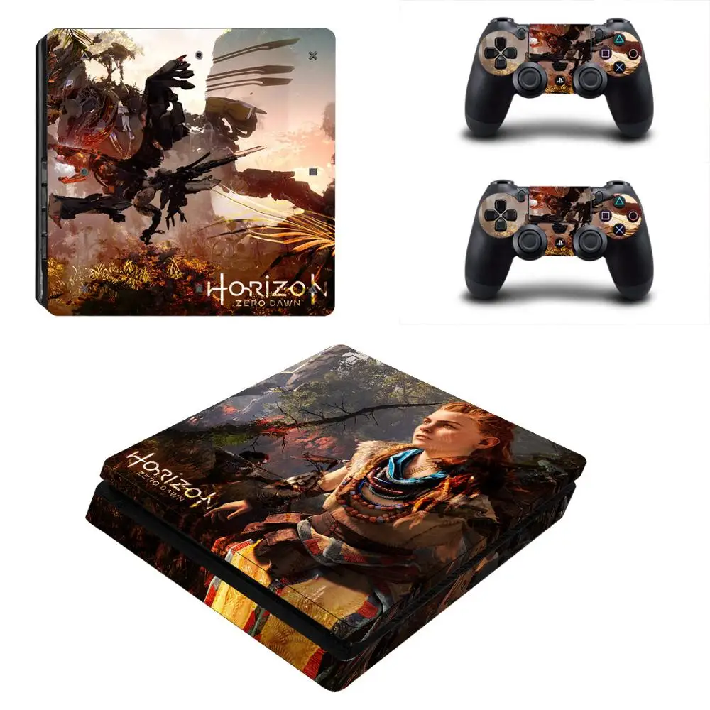 Horizon Zero Dawn PS4 Slim sticker s Play station 4 наклейки для кожи наклейки для playstation 4 PS4 Slim консоль и контроллер кожи - Цвет: YSP4S-1066