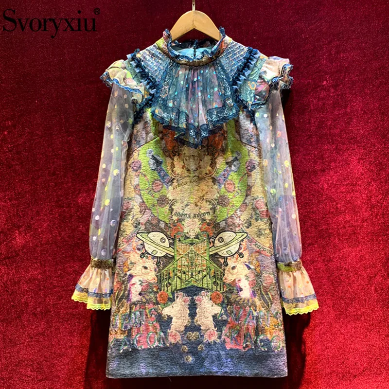 Svoryxiu Designer Vintage Autumn Winter Party