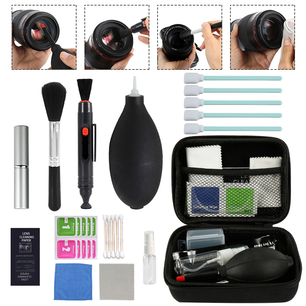 

Camera Cleaner Kit Suit Equipment ECO-Friendly Room Photo Cleaning Brush Air Set Professional Fan Non-Toxic Digital Camera Tools