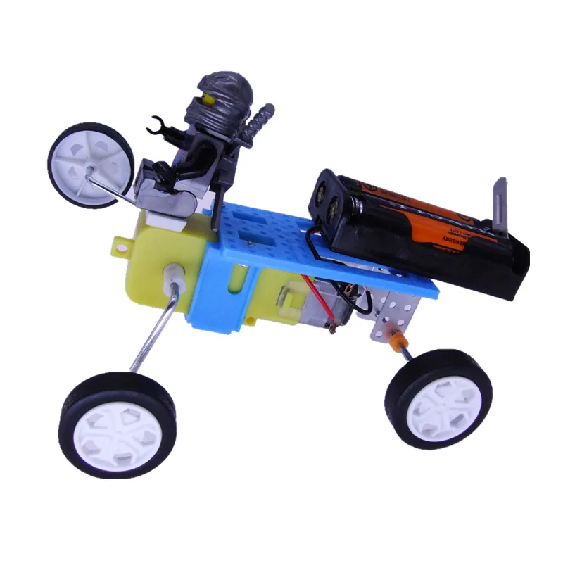 

Knight Tank Electric Robot DIY Assembled Educational Toy Car Figurine Model Car Students Fun Creative