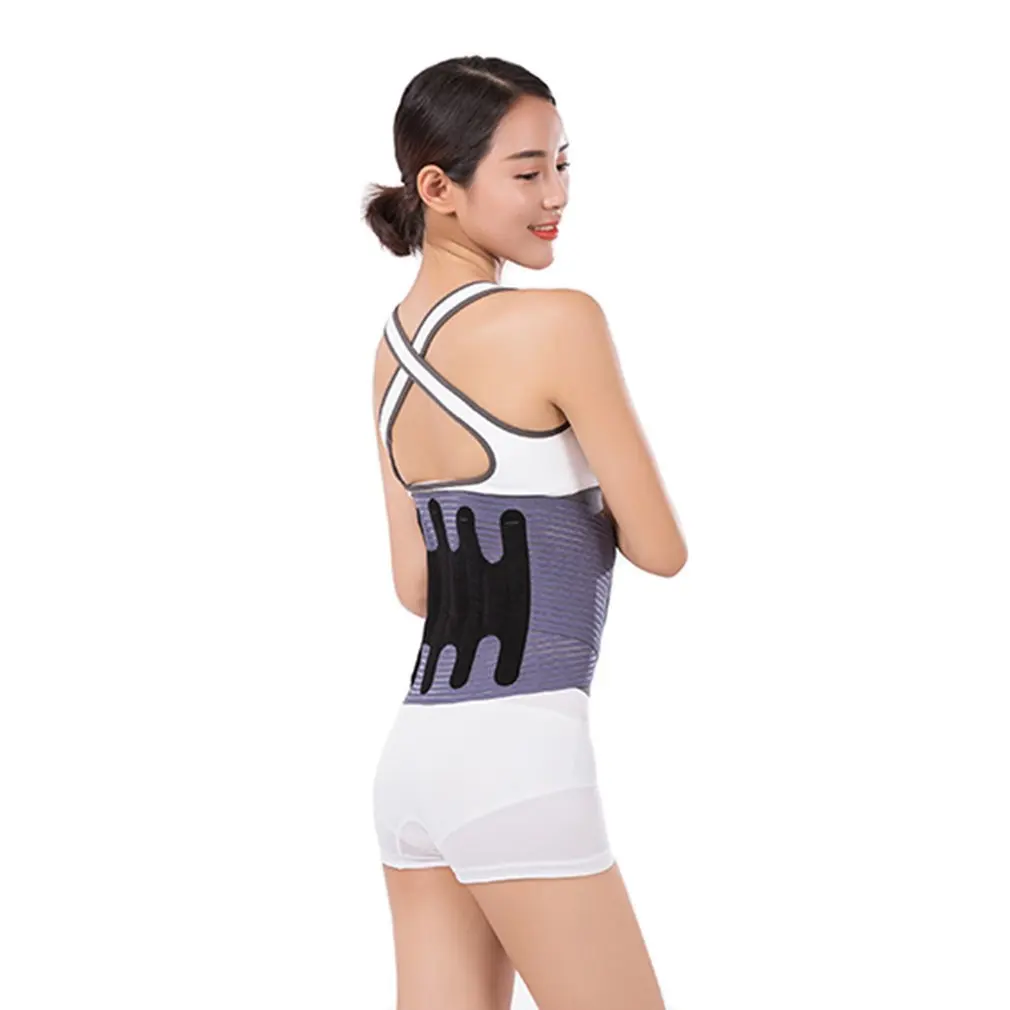 HOT Support Brace Hot Sale Fashion Breathable Mesh three Steels Plate Back Waist Support Belt Waist Massage