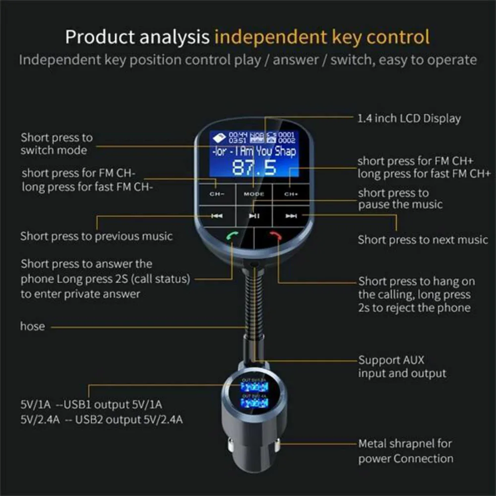 Автомобильный MP3-плеер HDMI 2,0 HDTV коммутатор Разветвитель 12V 24V с двойным направлением концентратор HDCP 2x1 в вне