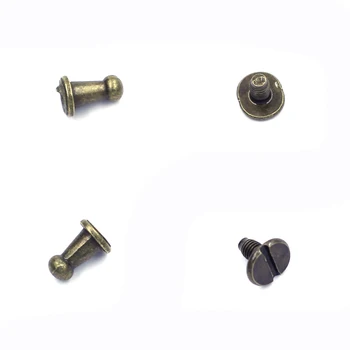 

Bronze Tone 9x6mm Garment Spike Rivets Screw Studs Punk Style DIY Crafts Handbags Clothes Shoes Hardware Accessories