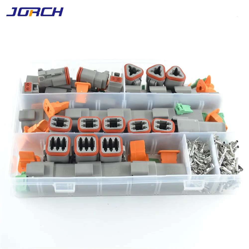 Deutsch DT series Waterproof Wire Connector Kit DT06-2S DT04-2P DT06-3S DT04-3P Automotive Sealed Plug DT connector with box wire connector terminals wire connector electrical connectors electrical connector cable connector