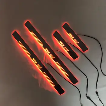 

LYQ led moving door scuff for Subaru WRX STI ynamic door sill plate welcome lamp lining overlay Flow/fixed light
