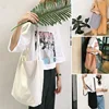 Women Canvas Shoulder Shopper Bags Eco Reusable Shopping Bag Cotton Cloth Tote Bags for Women 2020 Grocery Bag Ladies Handbags 1