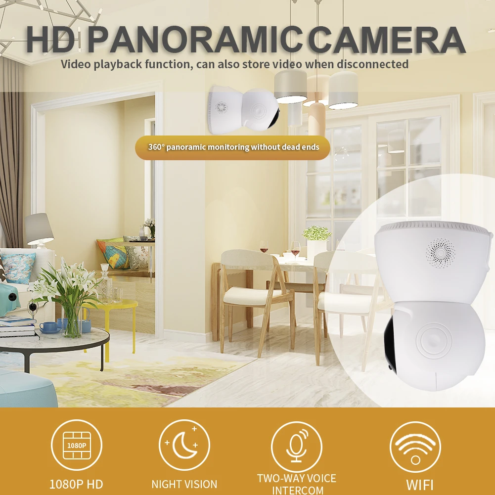 1080P 2MP домашняя ip-камера безопасности беспроводная WiFi камера Wi-Fi CCTV видеонаблюдение ИК ночного видения умная Радионяня Камера