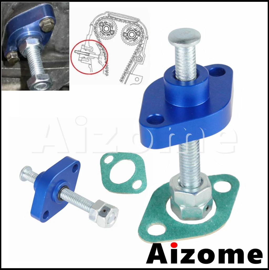 Blue CNC Manual Cam Chain Tensioner For Suzuki DRZ 400 E/S/SM 00-05 06 07 08 09