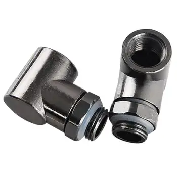 

G1/4-90-L 90 Degree Rotary Fitting Rotating Elbow high-grade black nickel plating adapter for PC Water Cooling systemTube