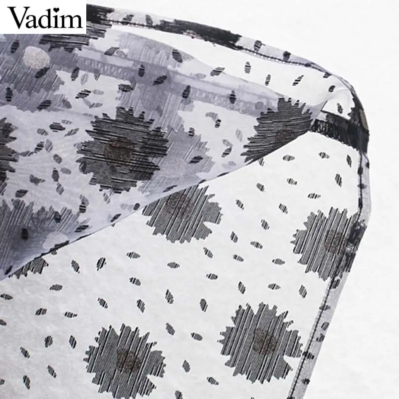 Vadim, Женская юбка миди с цветочным узором, faldas mujer, эластичная талия, боковая молния, женские стильные повседневные трапециевидные юбки BA891
