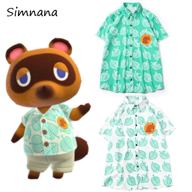 New Game Animal Crossing Tom Nook Cosplay Shirt Mask Accessories Adults Kids T Shirt Raccoon Family Short Sleeve Tops Costume New Game Animal Crossing Tom Nook Cosplay Shirt Mask Accessories Adults Kids T Shirt Raccoon Family Short Sleeve Tops Costume
