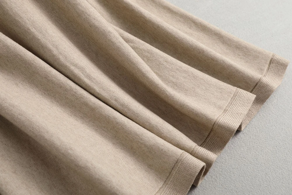 Шерхуре 2019 Высокая талия Шерсть Вязанная женская зимняя трапециевидная длинная юбка стрейч винтажная женская элегантная юбка Faldas Jupe Femme Saia