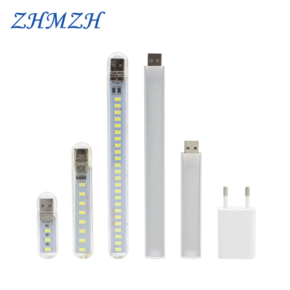DC5V мини USB светодиодный Ночной светильник 3 светодиода 8 светодиодов 10 24 Книжная