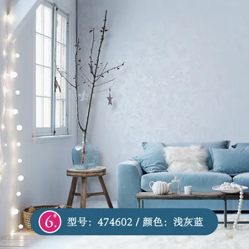 

Nordic solid pigment style Mediterranean blue paper modern wallpaper living room clothing store wallpape