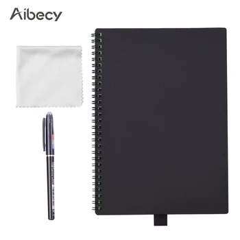 

Erasable Reusable Smart Notebook Hardcover Writing Note Book Journal Wet Hot Erase B5 Size 30 Sheet with Erasable Pen & Cloth