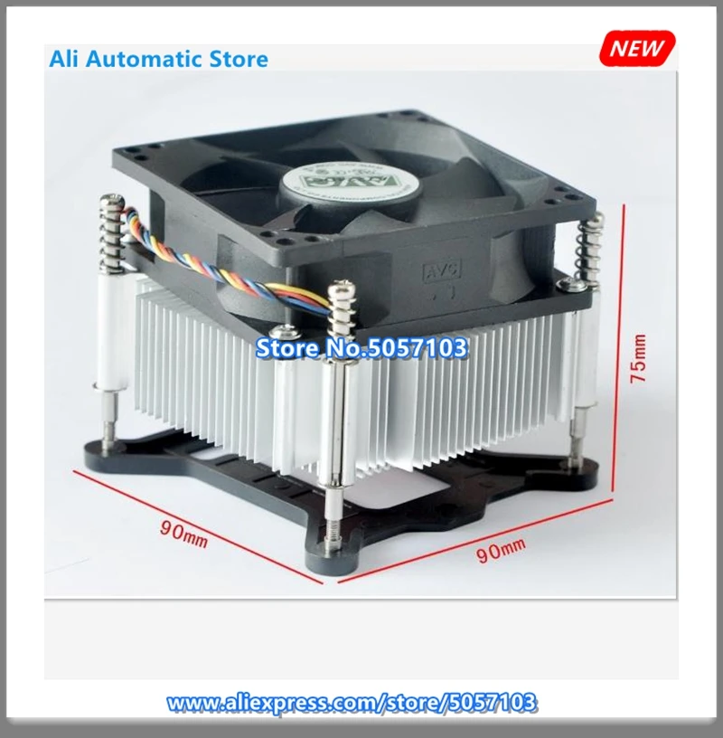 1150 1155 1156 медный сердечник cpu fan AVC отправить основание еще один 775 иглы