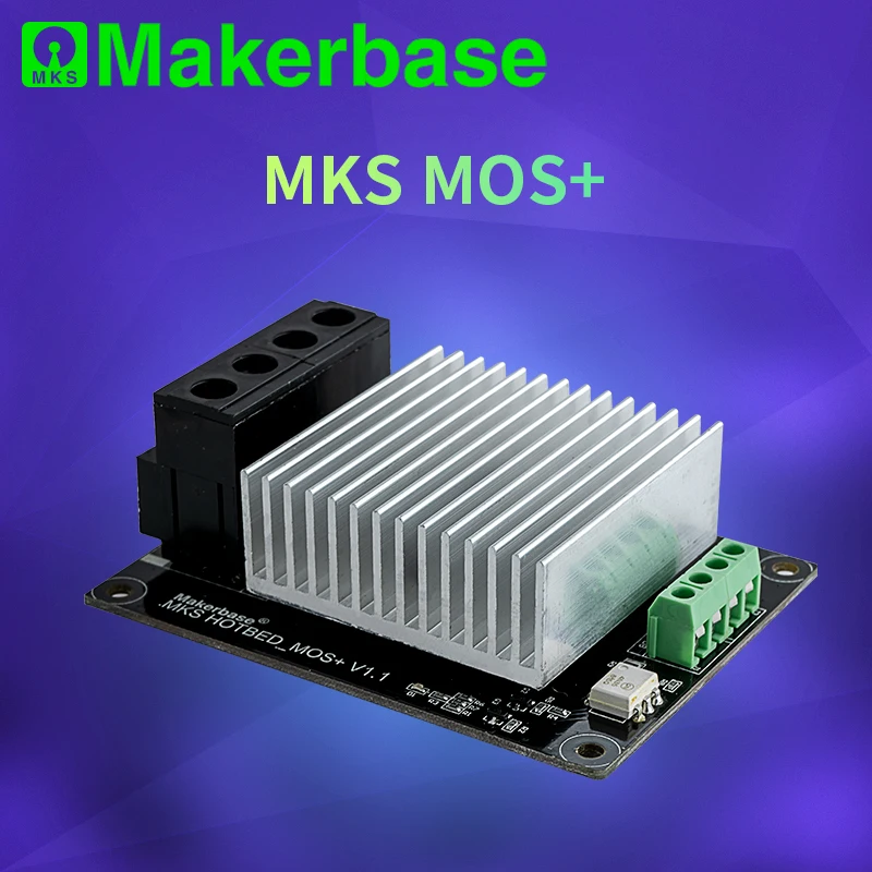 Makerbase-controlador de Aquecimento para Impressora 3d Mks Mosfet para Cama de Calor Extrusora Módulo Mos Exceder 30a Suporte com Grande Corrente - Imagem 2