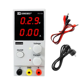 

LW-K1510D 15V10A Mini Adjustable Switch DC Power Supply Digital Display laboratory Regulated Power Supply Phone Repair Test Tool