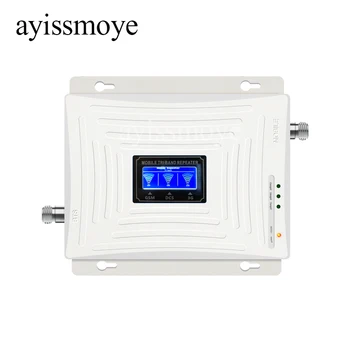 

New GSM 2G 3G 4G Cell Phone Booster Tri Band Mobile Signal Amplifier LTE Cellular Repeater GSM DCS WCDMA 900 1800 2100 Set