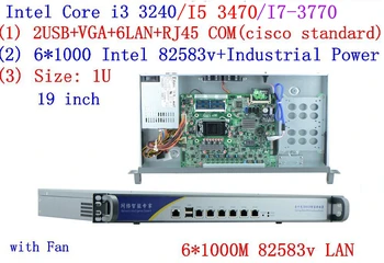 Kaufen 1U Firewall Server 6 * Gigabit Lan Intel Core I5 3470 3,2G 8G RAM 500G HDD Breitband VPN RouterMikrotik PFSense ROS Etc